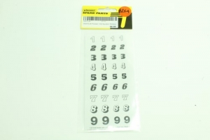 6 Sheets 1 pack PARMA # 757F NEW 1/24 Stock Car Decals Detail & Numbers Type F 